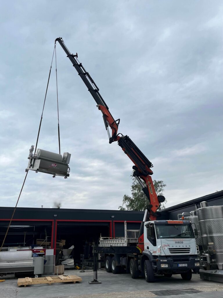 Aerial work platform in use